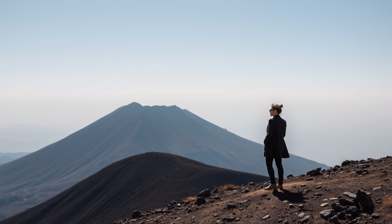mount etna sicily in editorial style