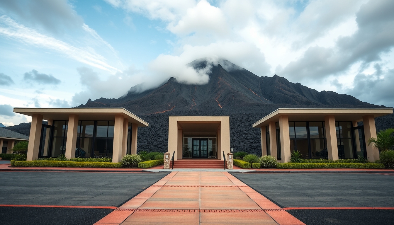 mount kilauea lava in editorial style