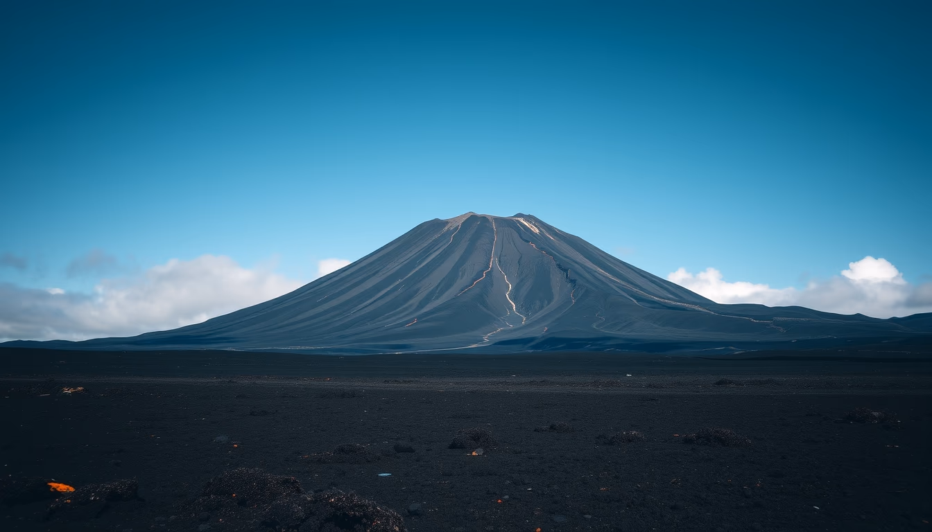 mount kilauea lava in editorial style