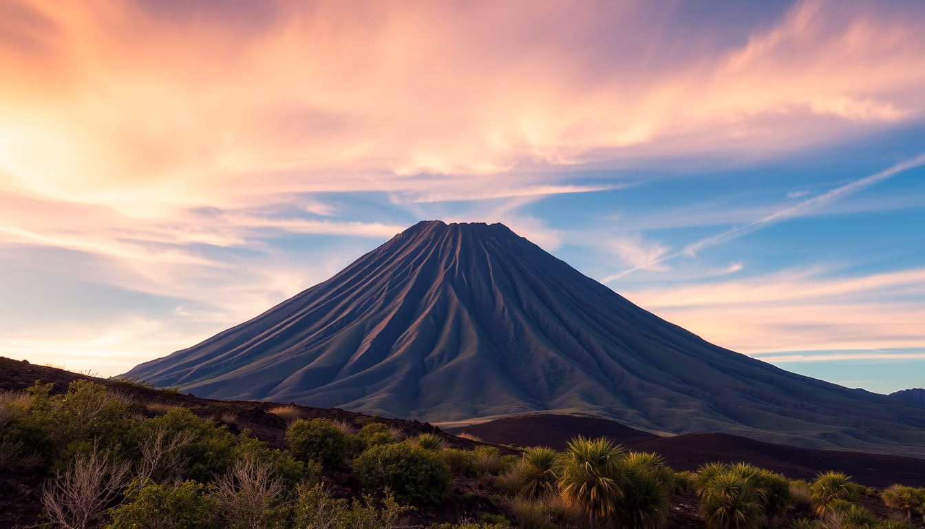 mount yasur vanuatu in editorial style