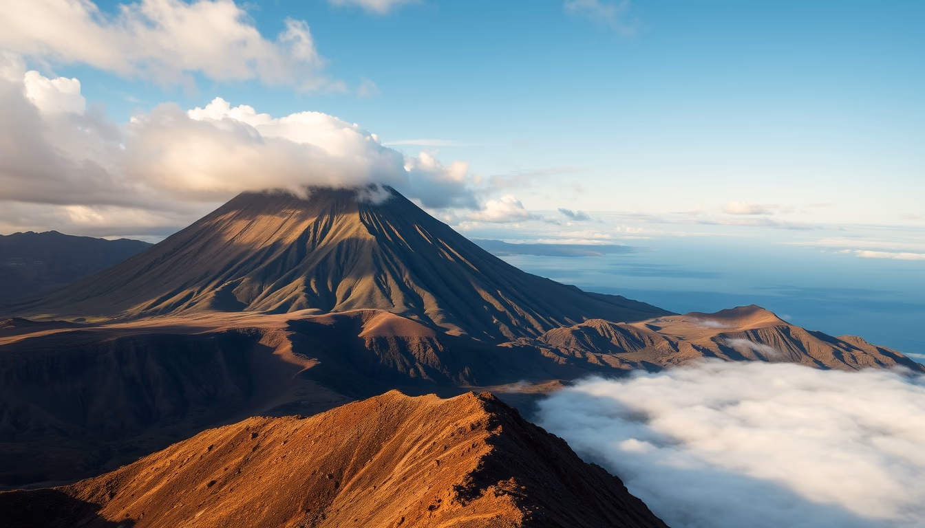 mount yasur vanuatu in editorial style