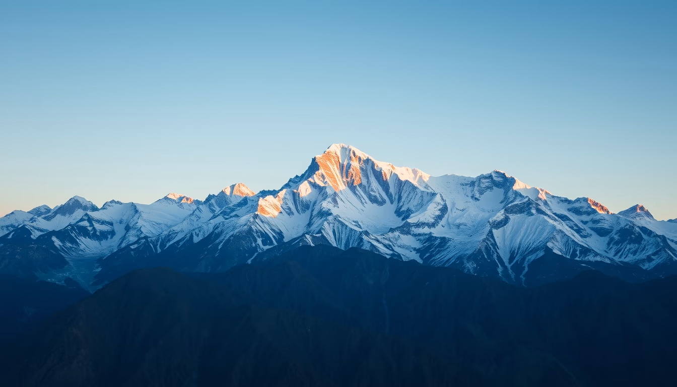 mountains everest base in editorial style