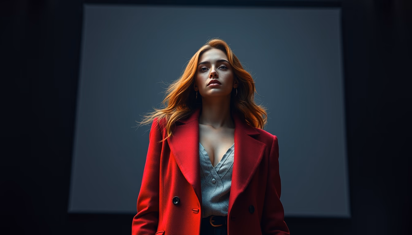 movie poster mockup blank in editorial style