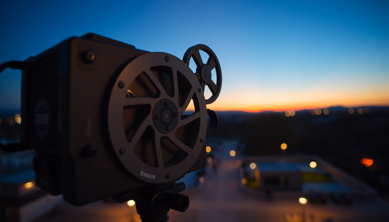 movie projector running 8mm in editorial style