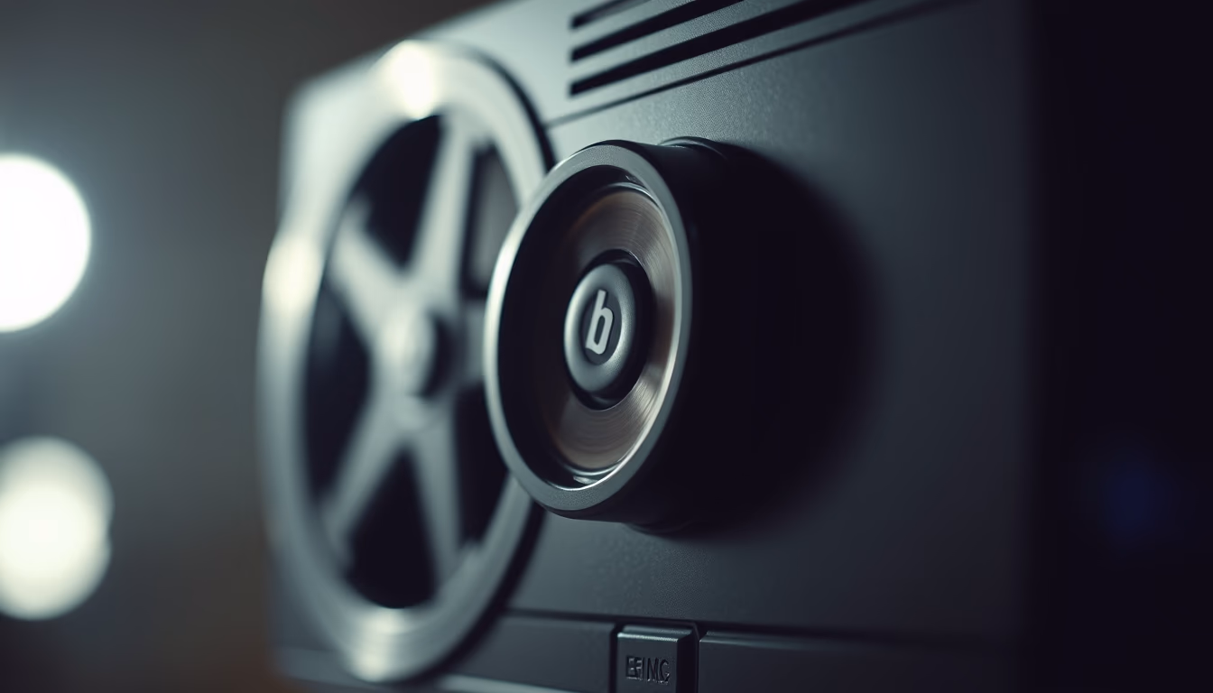 movie projector running 8mm in editorial style