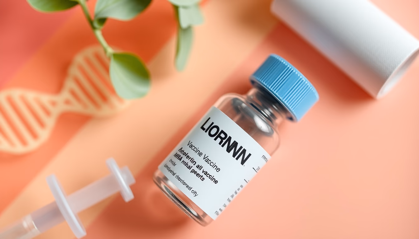 mrna vaccine vial closeup in editorial style