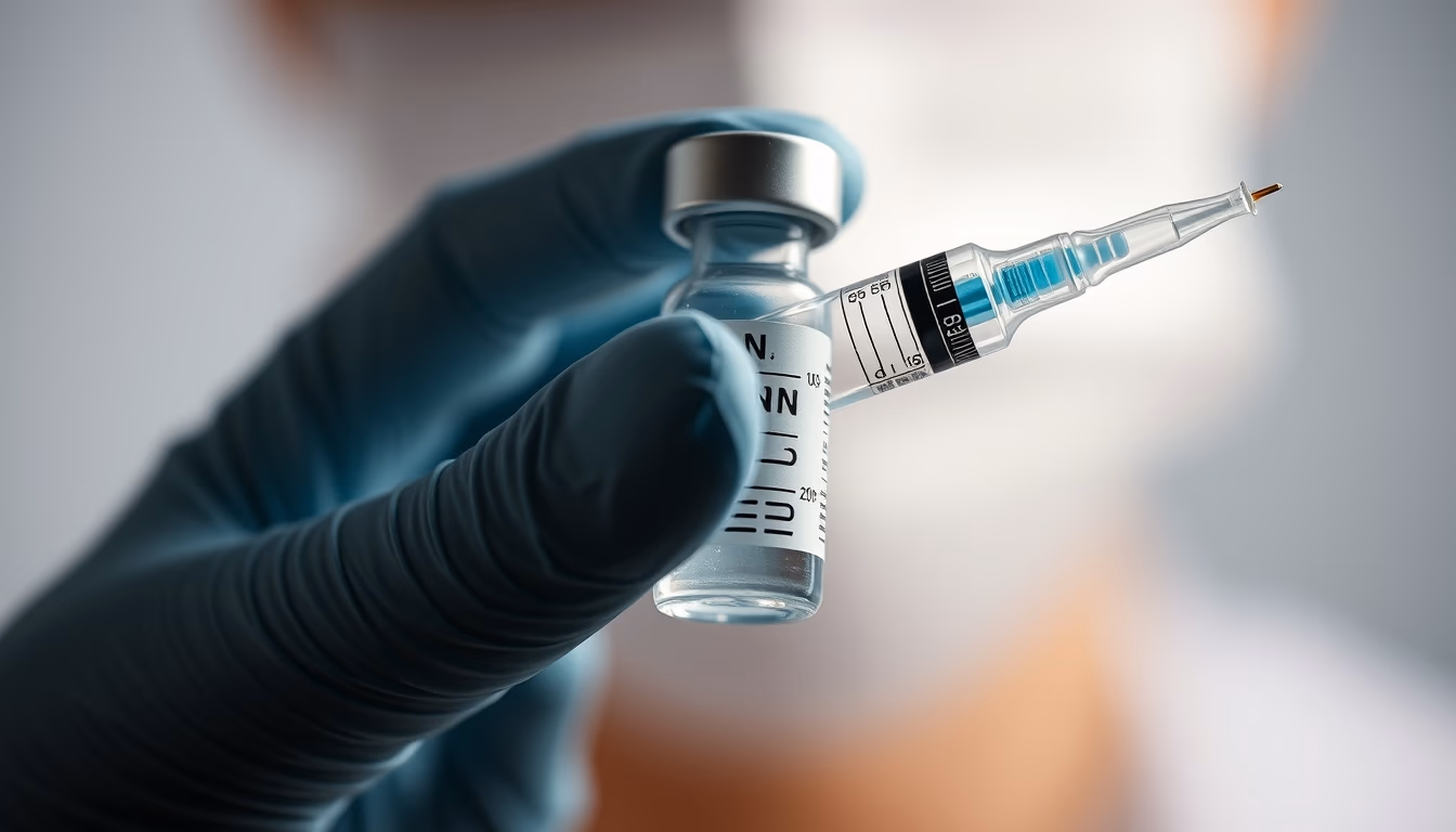 mrna vaccine vial closeup in editorial style