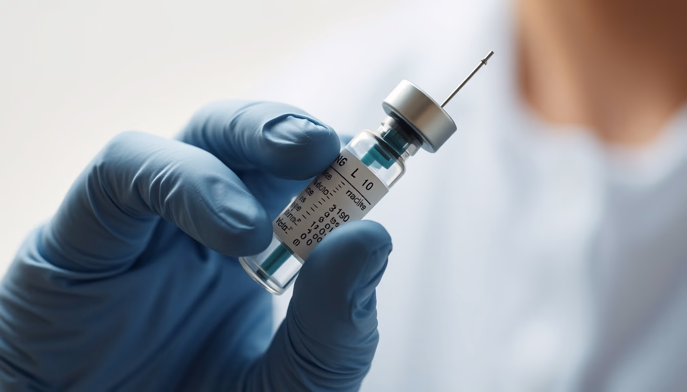 mrna vaccine vial closeup in editorial style