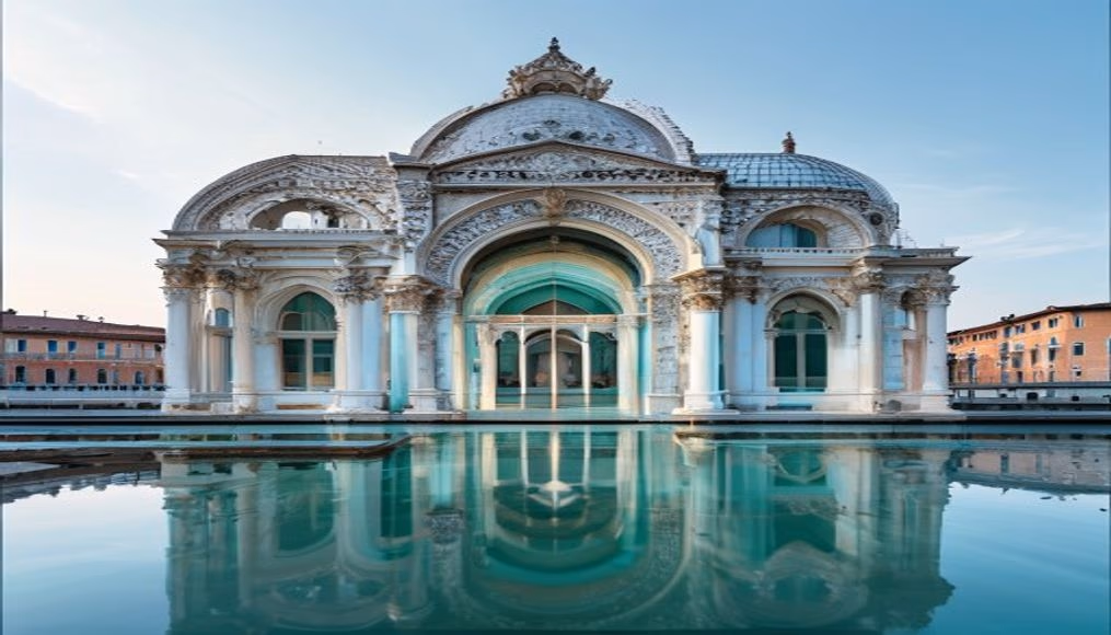 murano glass venetian in editorial style