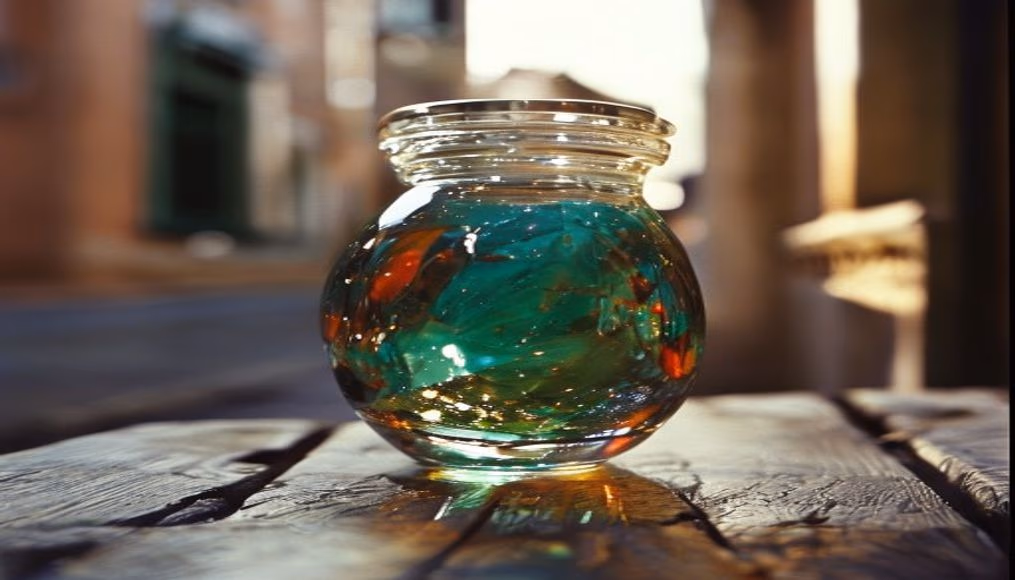 murano glass venetian in editorial style