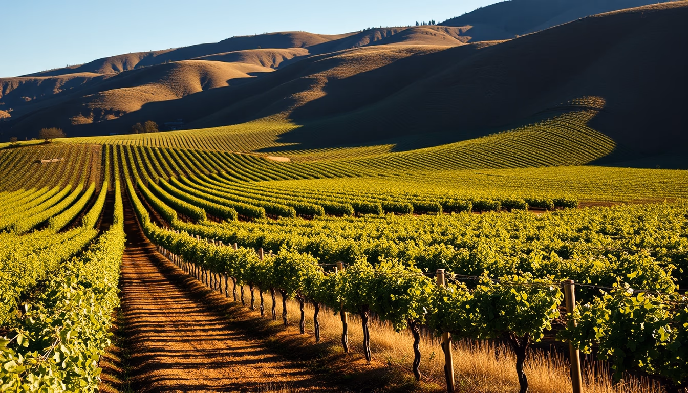 napa valley california in editorial style