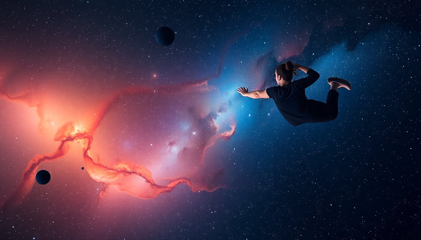 nebula colorful deep space in editorial style