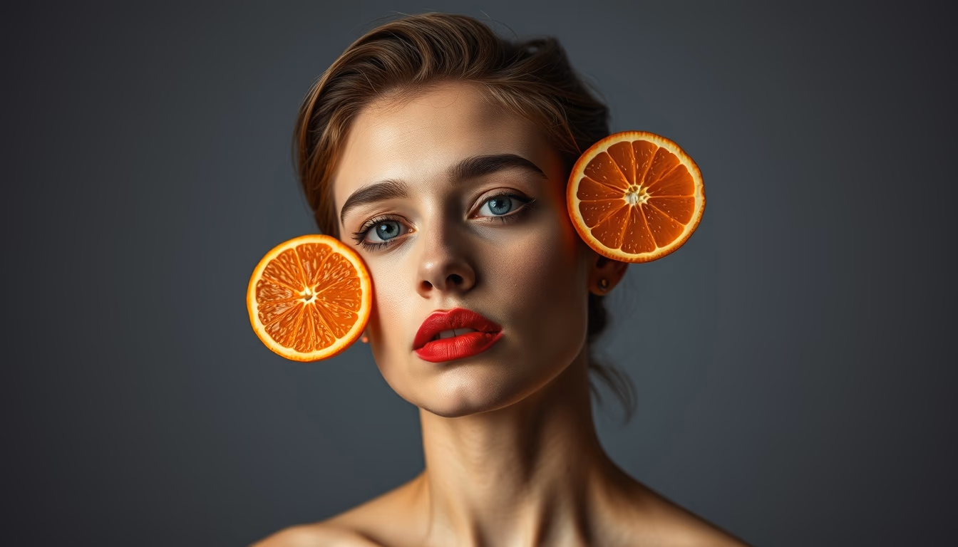 negroni red orange in editorial style