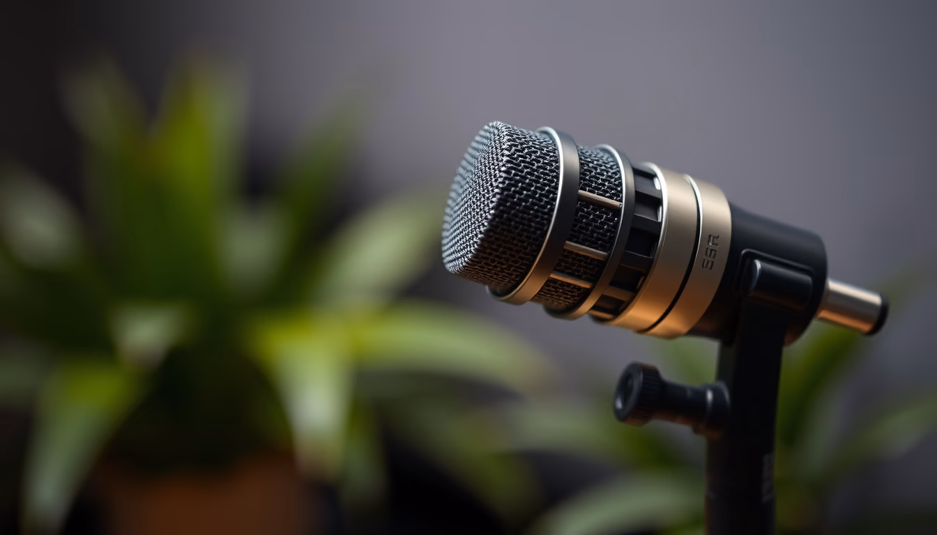 neumann u87 mic in editorial style