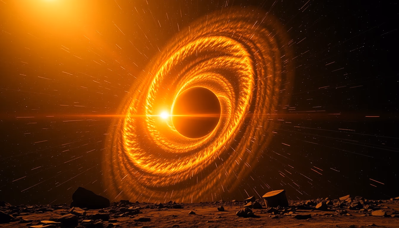 neutron star pulsar in editorial style