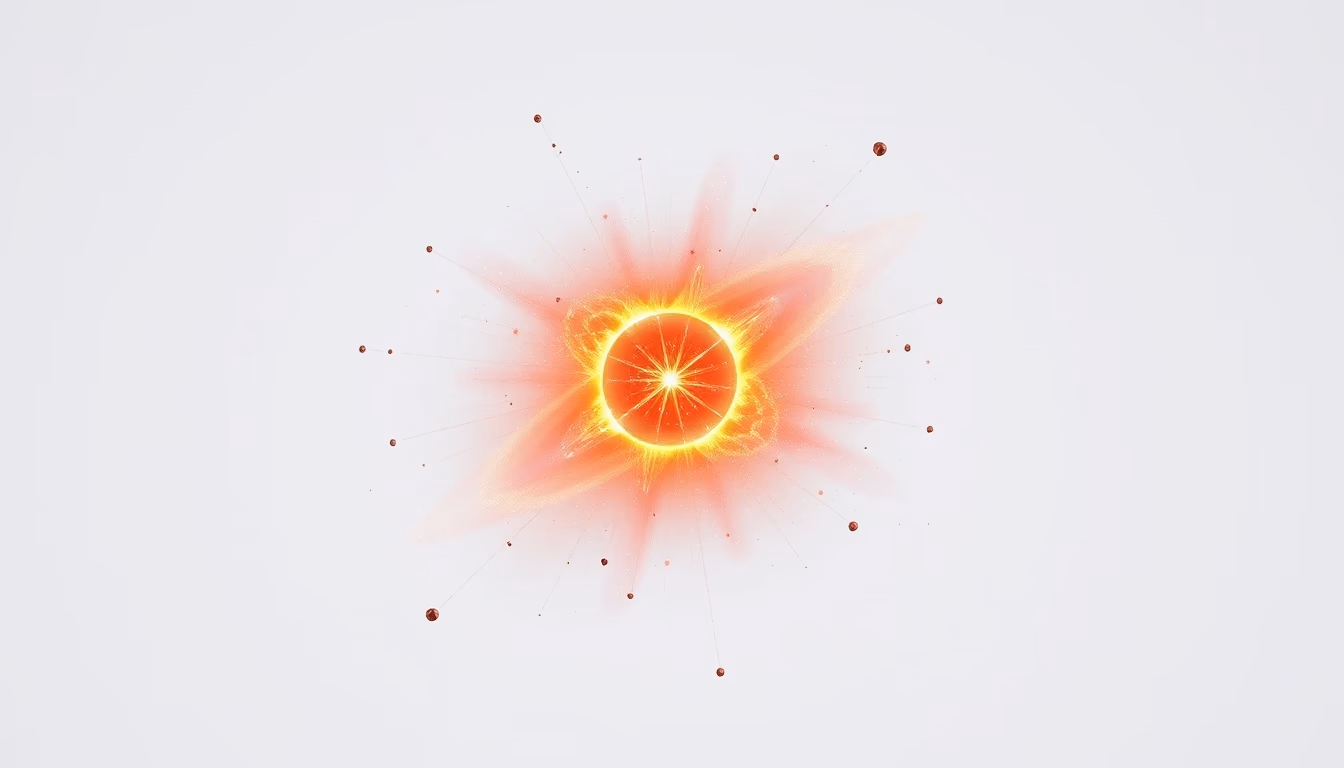neutron star pulsar in editorial style