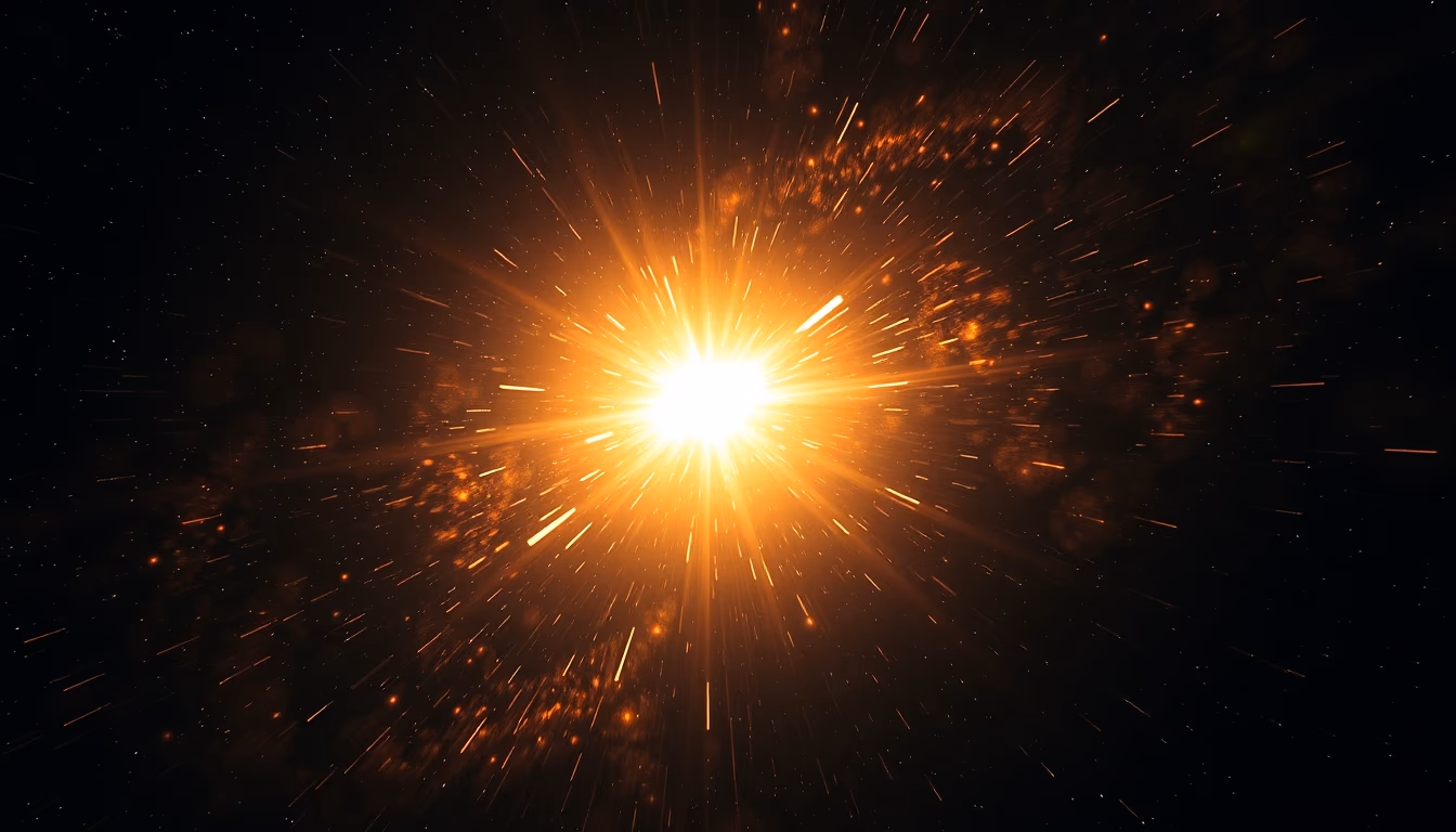 neutron star pulsar in editorial style