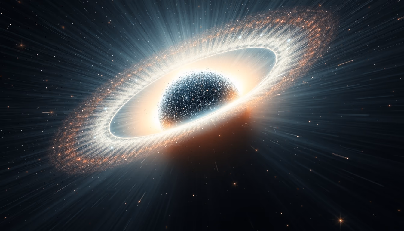 neutron star pulsar in editorial style