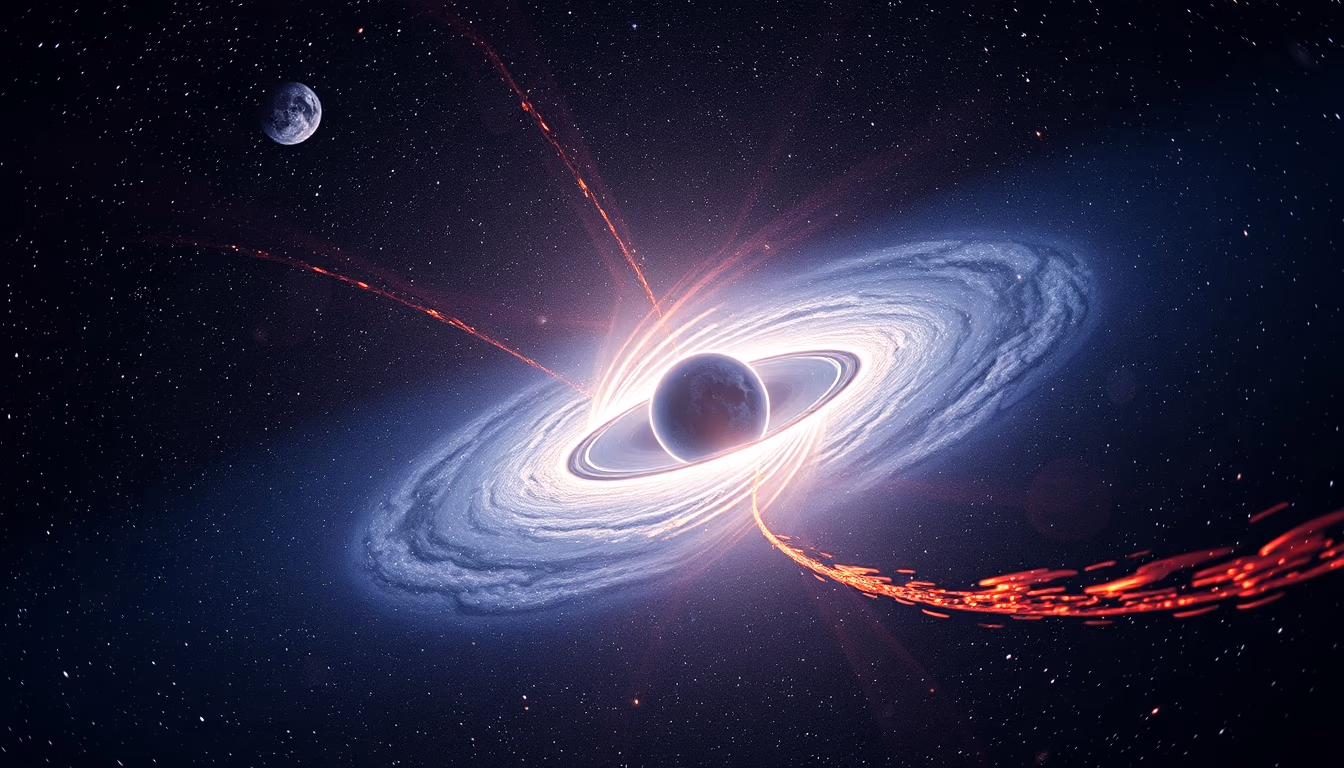 neutron star pulsar in editorial style