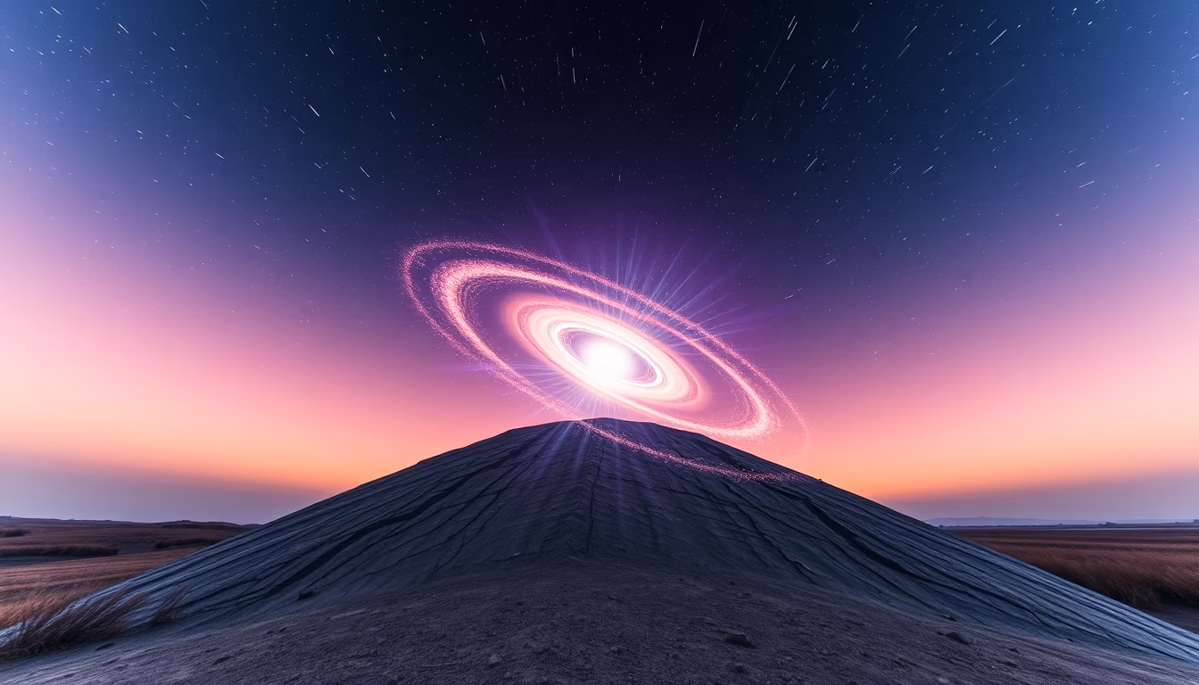 neutron star pulsar in editorial style