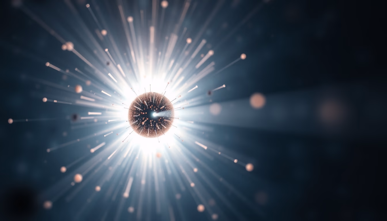 neutron star pulsar in editorial style