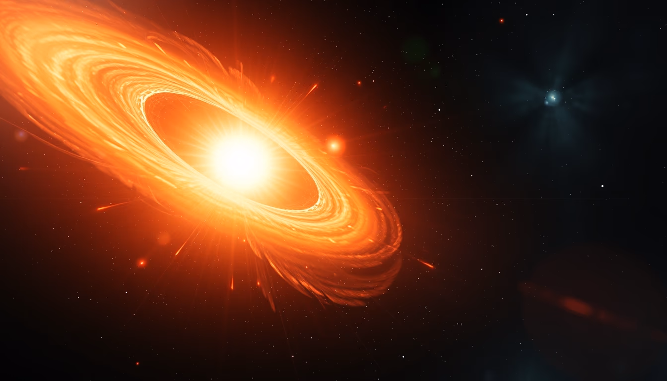 neutron star pulsar in editorial style