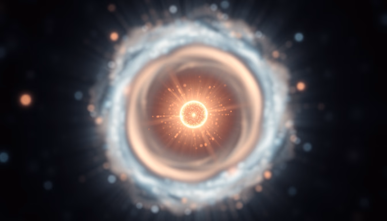 neutron star pulsar in editorial style