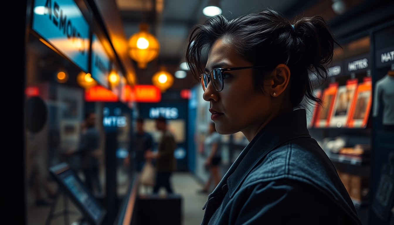 NFT marketplace gallery digital art display in editorial style