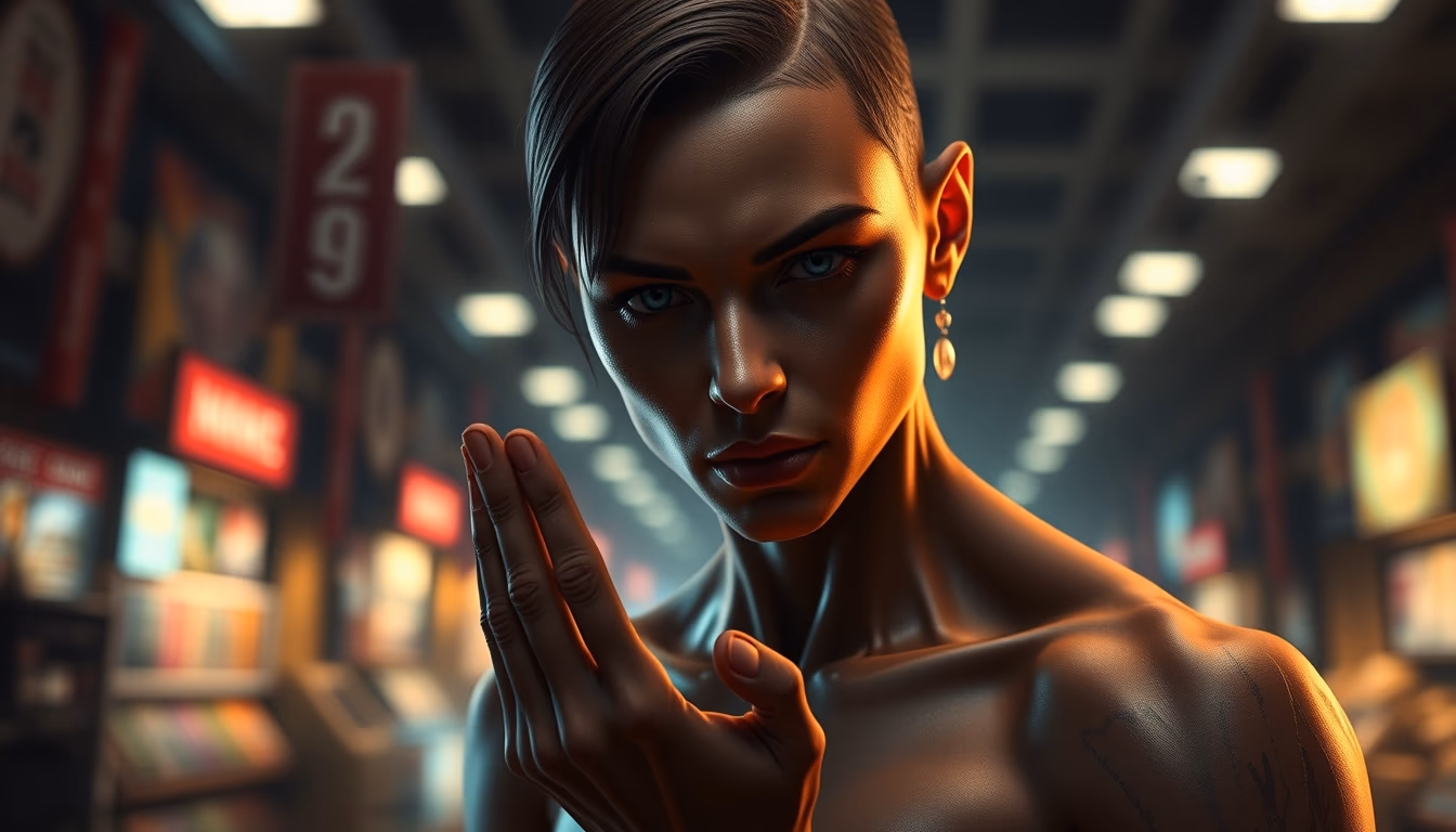 Marketplace de NFT galeria de arte digital em tablet em estilo editorial