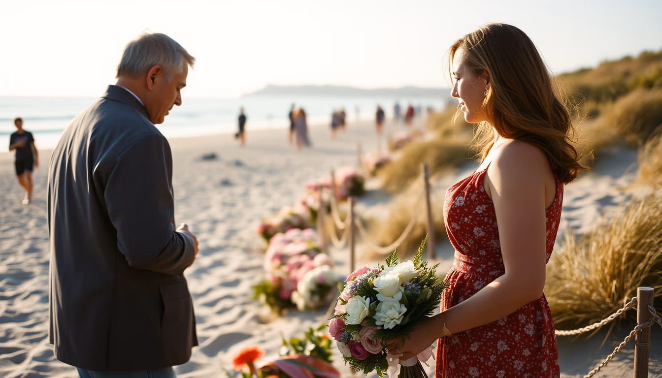 normandy beach memorial in editorial style