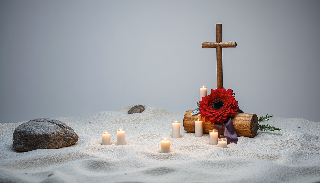 normandy beach memorial in editorial style