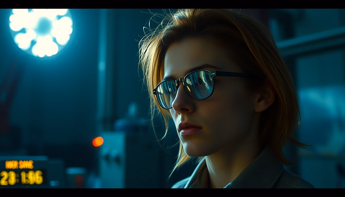 nuclear reactor core glow in editorial style