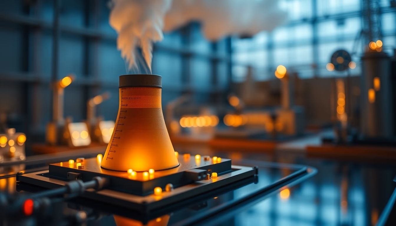 nuclear reactor core glow in editorial style