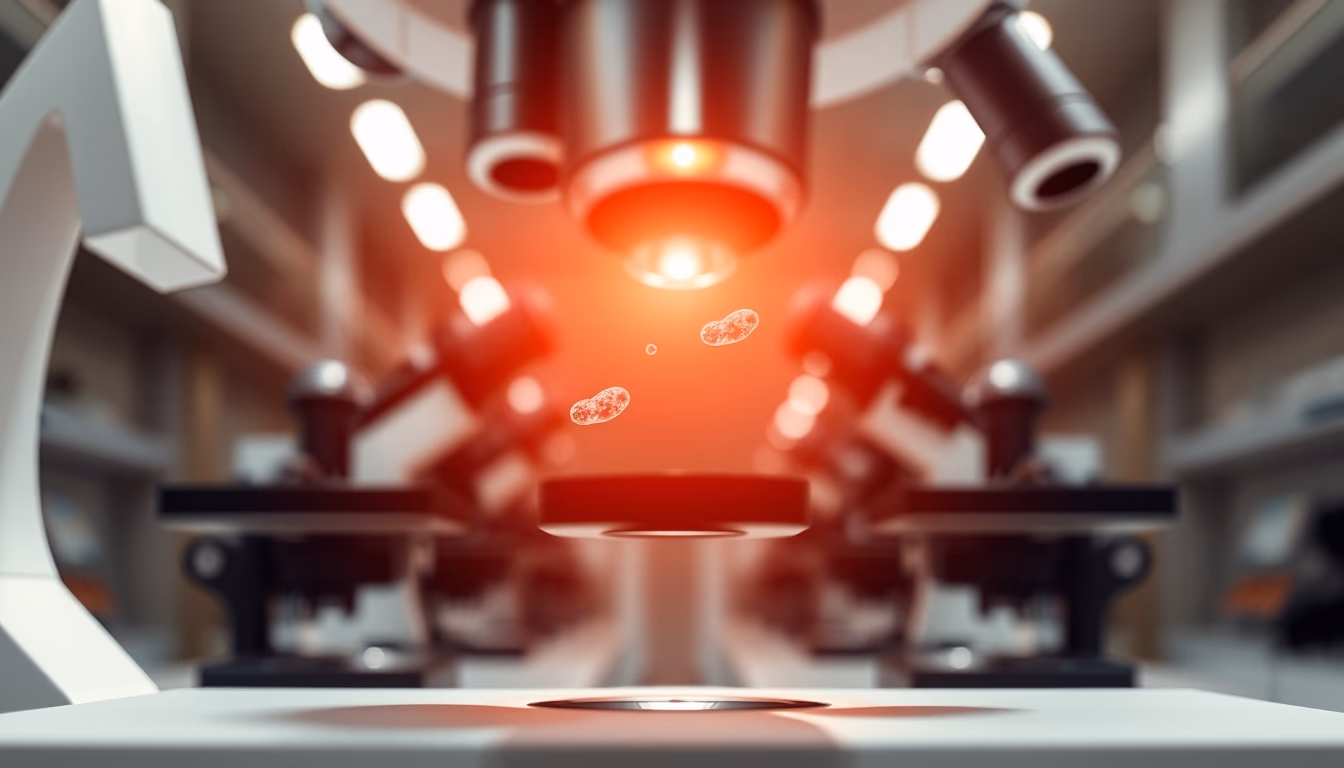 nucleus chromosomes microscope in editorial style