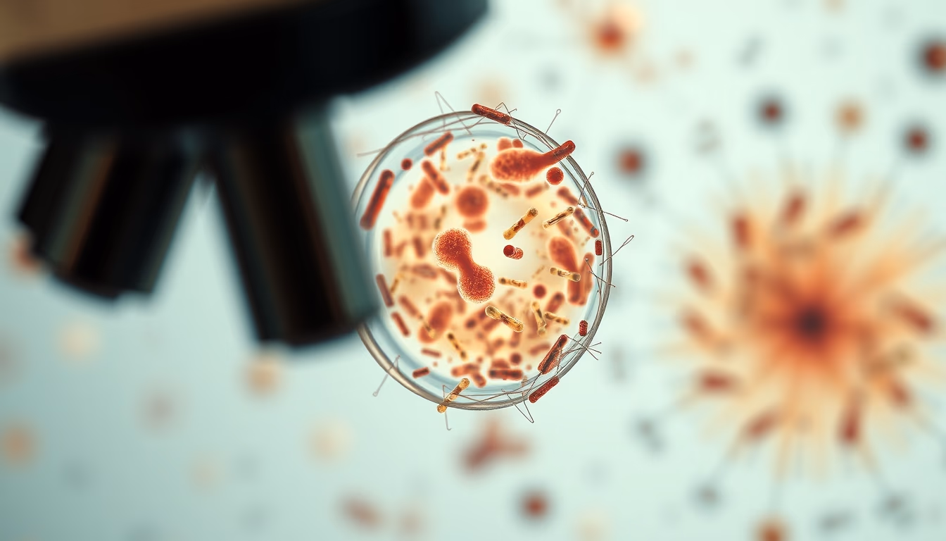 nucleus chromosomes microscope in editorial style