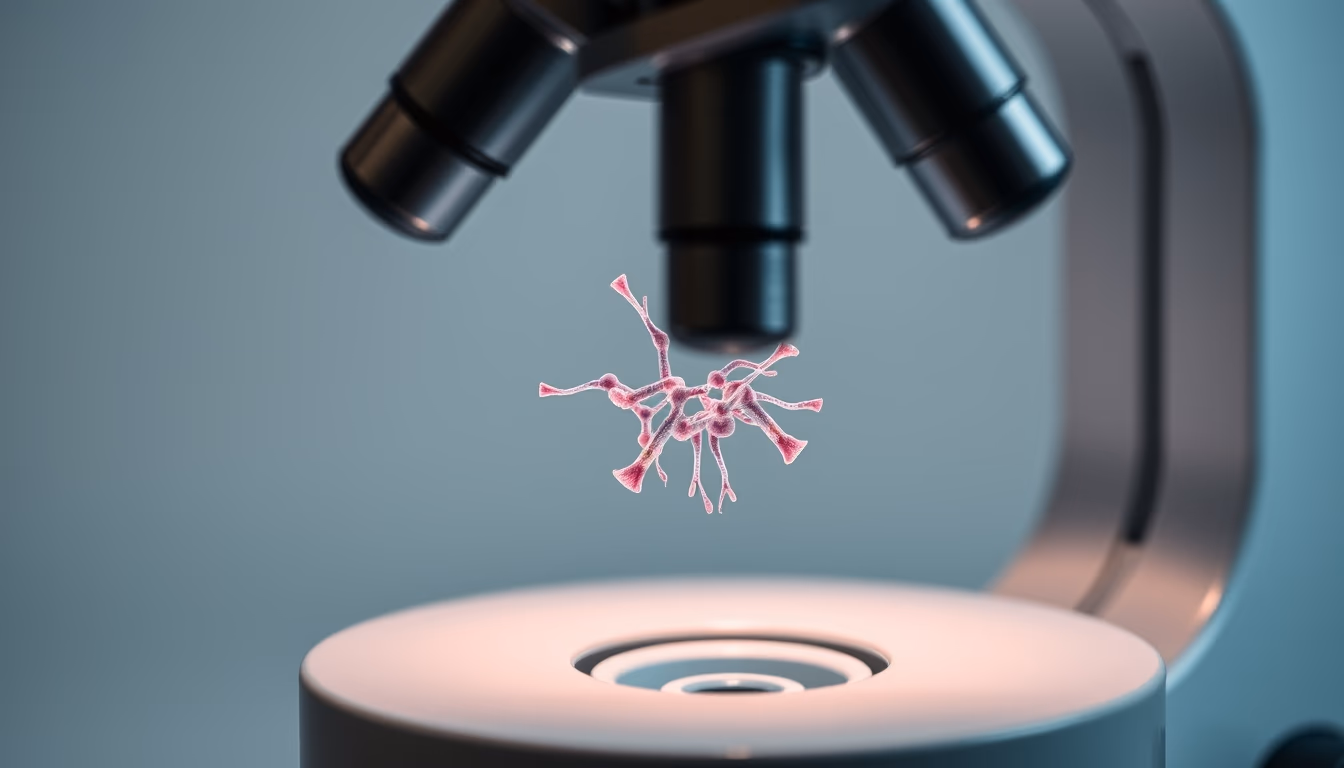 nucleus chromosomes microscope in editorial style