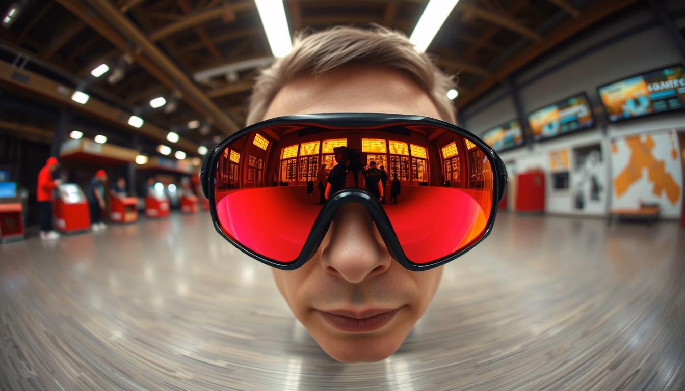 oakley sport wraparound in editorial style