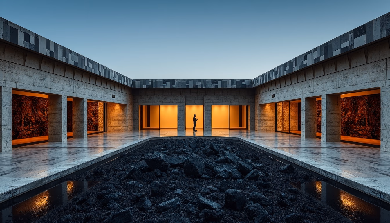 obsidian black volcanic in editorial style