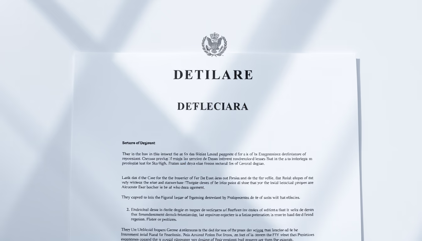 Official decree document with Brazilian government letterhead and stamp em estilo editorial
