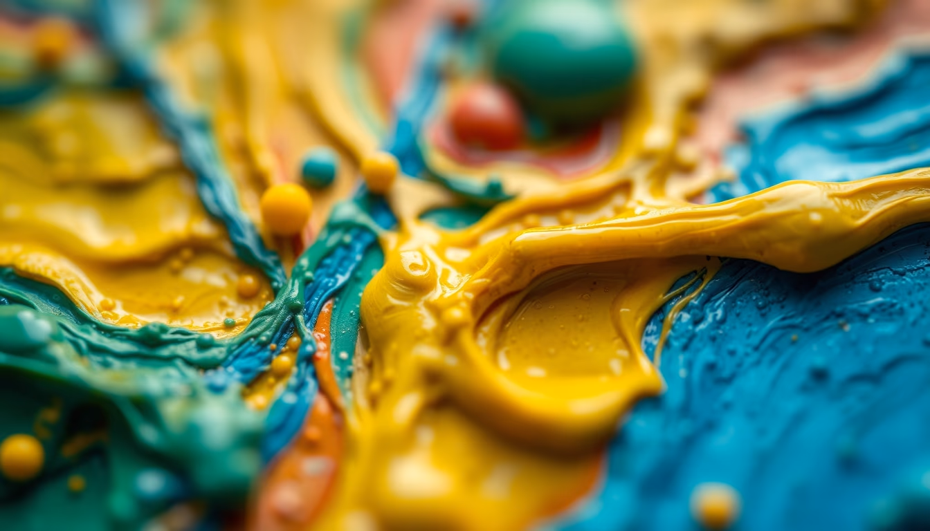 oil paint thick texture in editorial style