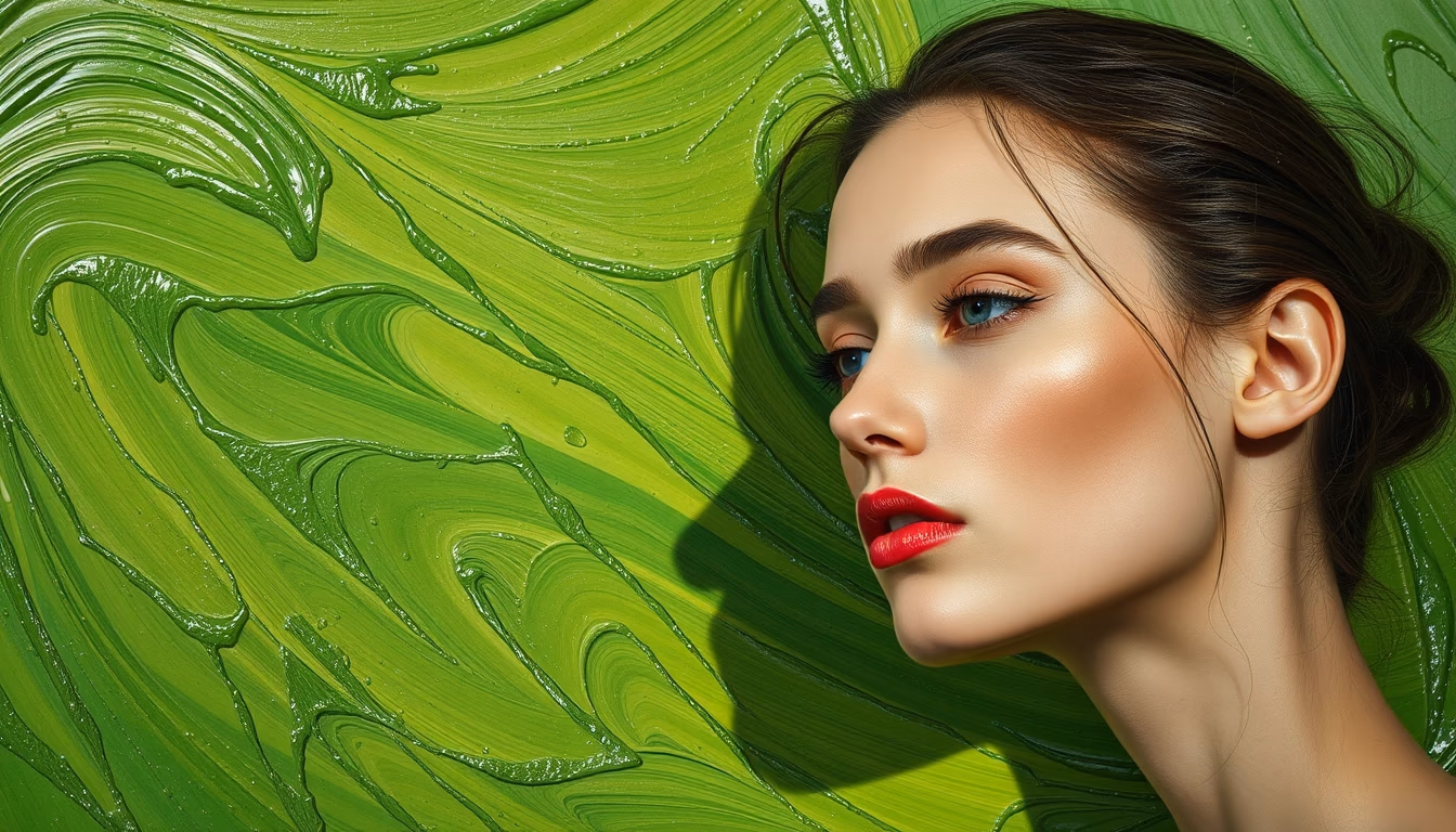 oil paint thick texture in editorial style