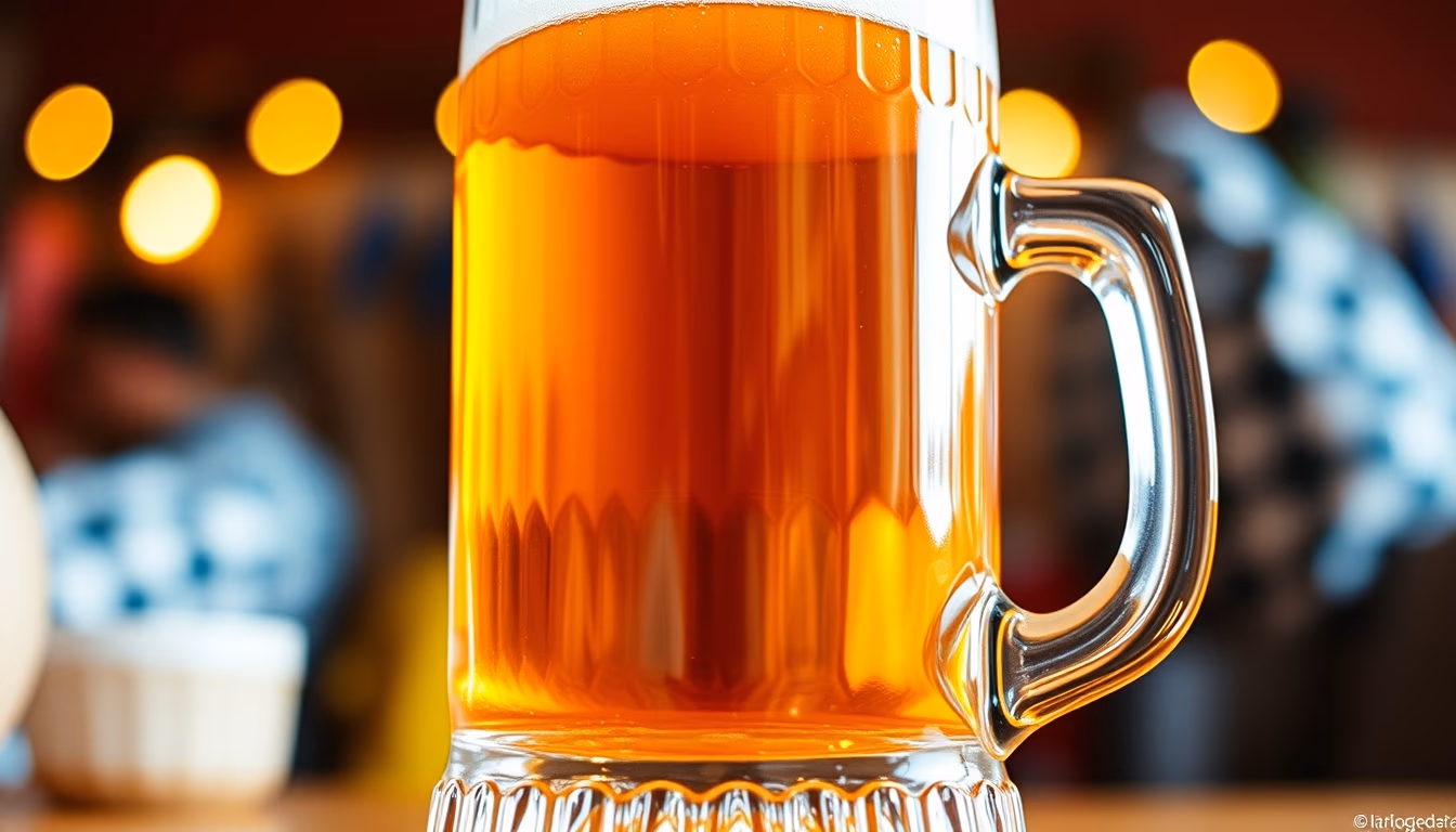 oktoberfest beer mug in editorial style