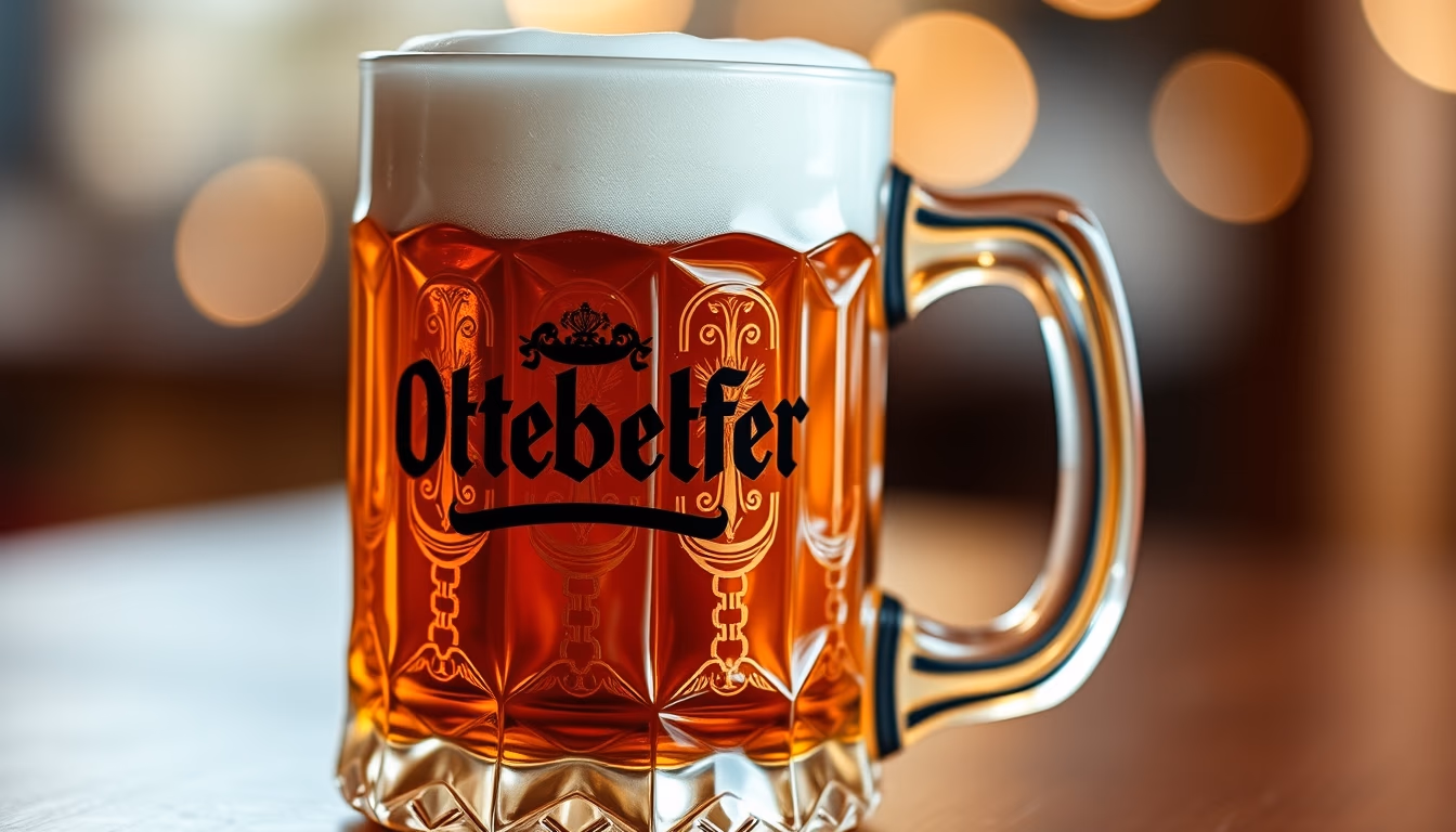 oktoberfest beer mug in editorial style