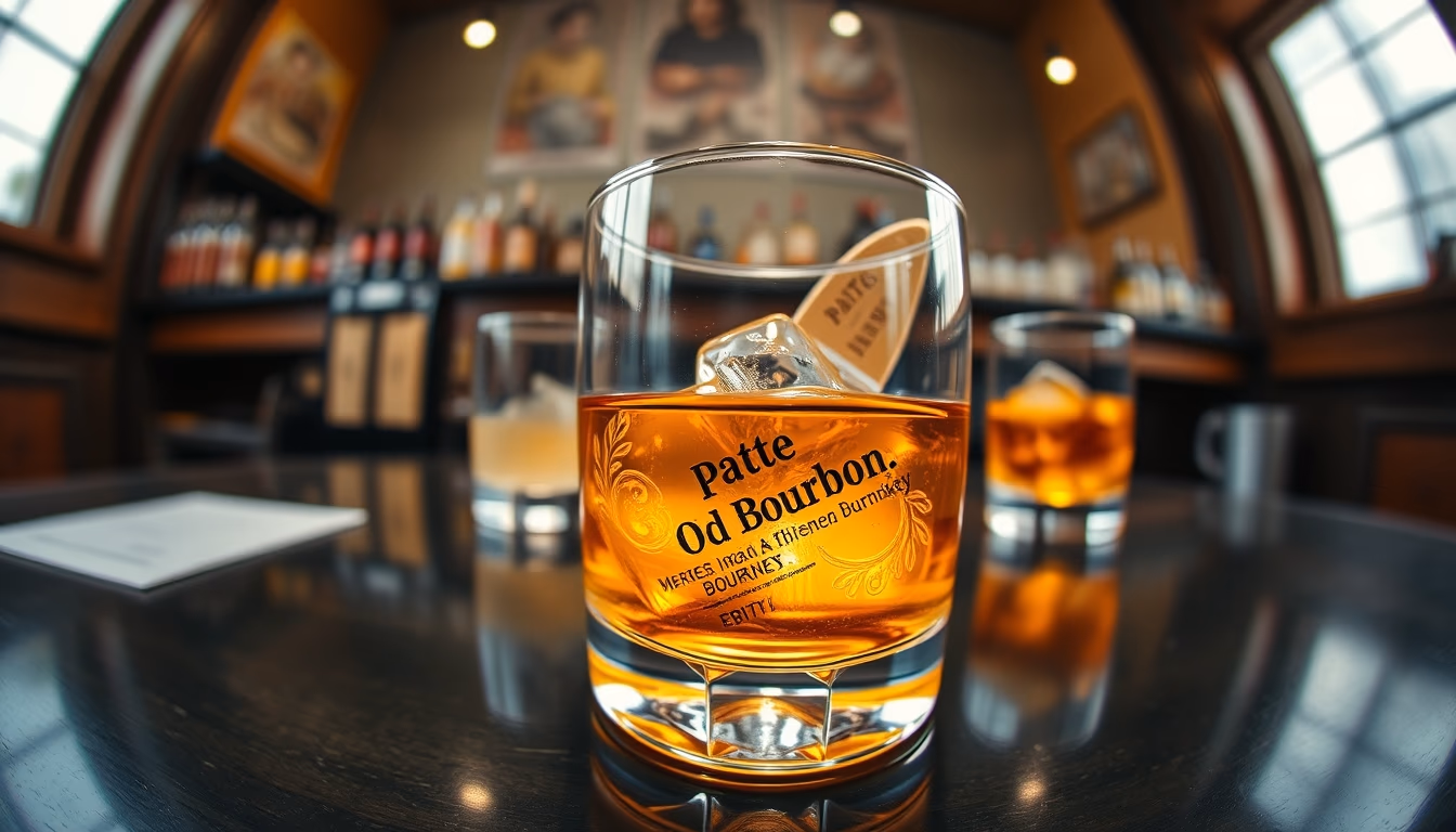 old fashioned bourbon glass in editorial style