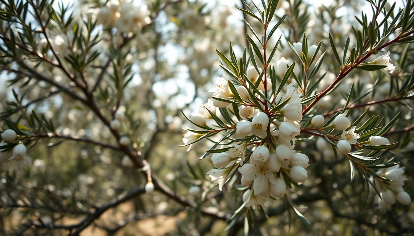 olive tree blossoms spring in editorial style