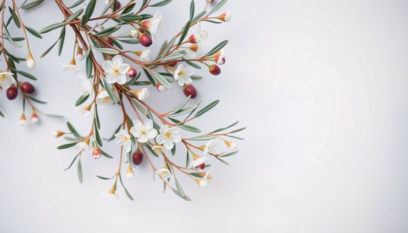 olive tree blossoms spring in editorial style