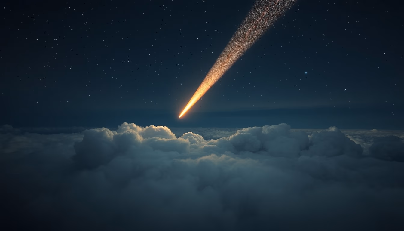 oort cloud comets in editorial style