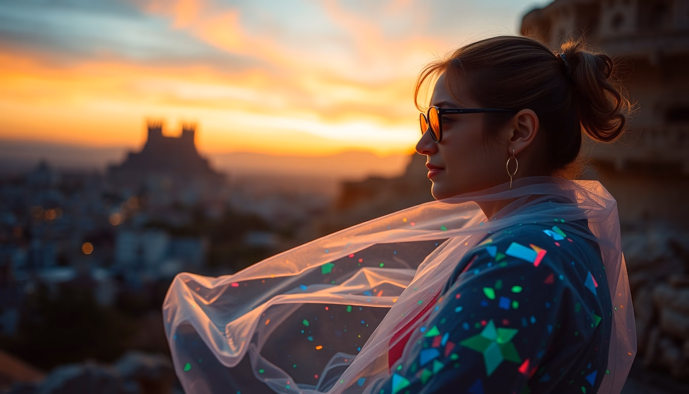 opal play of color in editorial style