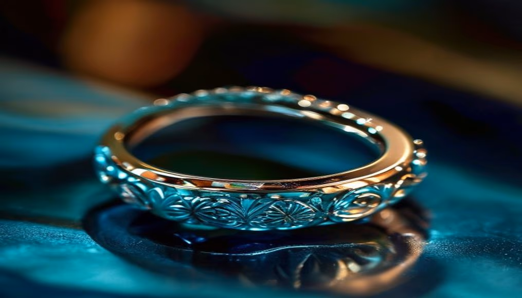 open tiffany ring t bar in luxury editorial photography