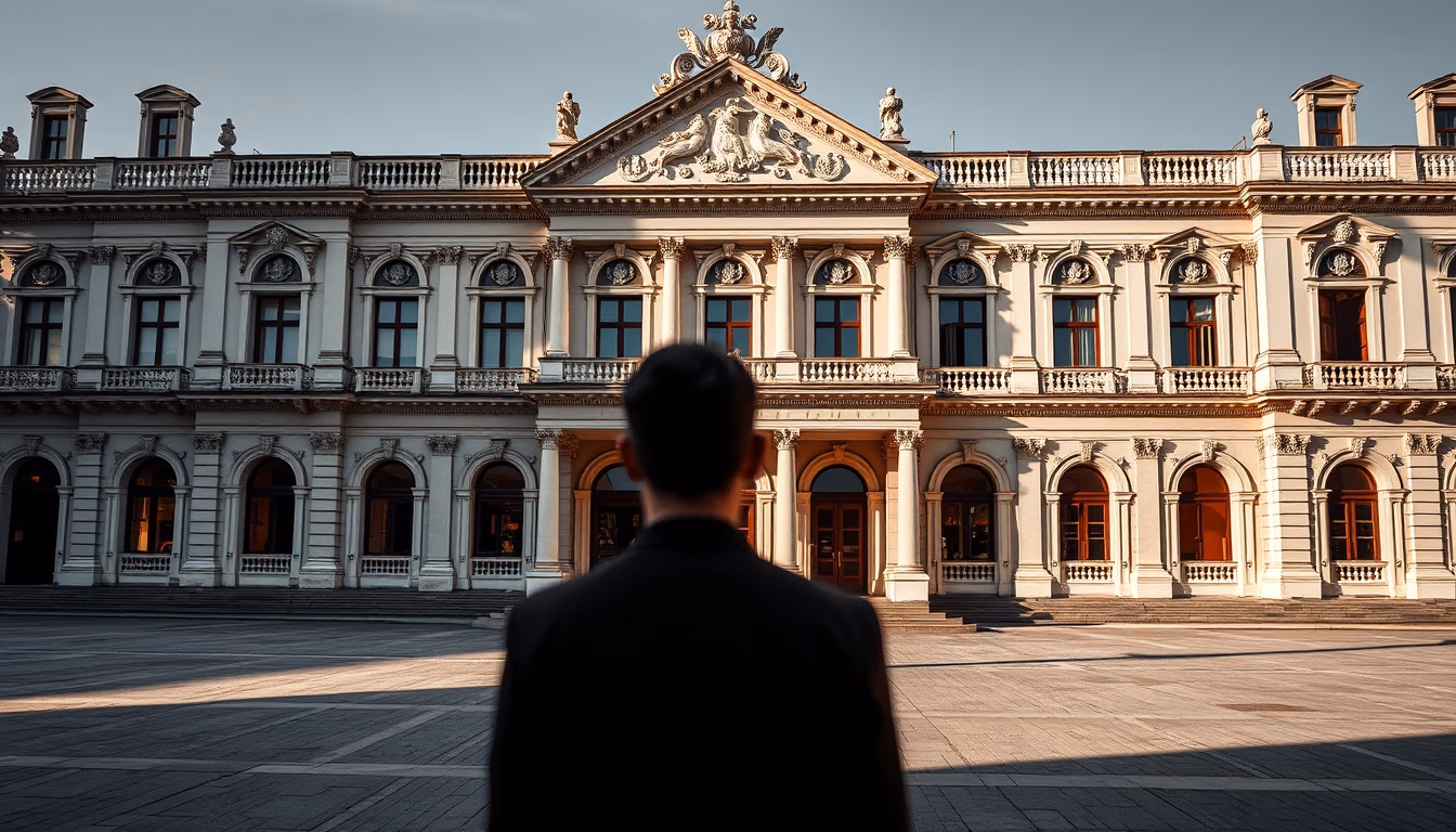 opera house grand vienna in editorial style
